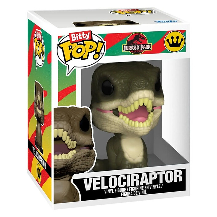 Acheter Jurassic Park - Pack 2 figurines Bitty POP! Velociraptor & Brachiosaurus 2 cm
