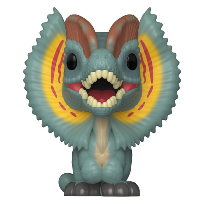 Jurassic Park - Pack 2 figurines Bitty POP! Tyrannosaurus Fossil & Dilophosaurus 2 cm pas cher