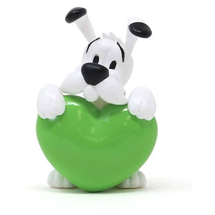 Astérix - Figurine Idéfix cœur vert 4,5 cm