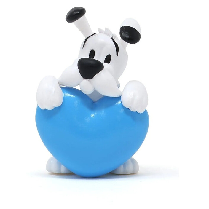 Astérix - Figurine Idéfix cœur bleu 4,5 cm