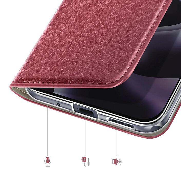 Acheter Avizar Étui pour Moto G87 avec Porte-carte Magnétique et Fonction Support Vidéo
