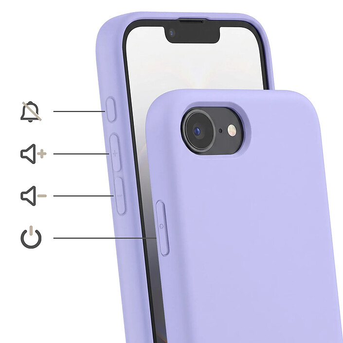 Avis Avizar Coque pour iPhone 16e en Silicone avec Cordon en Nylon Tressé Ajustable