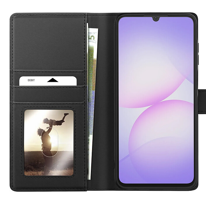 Mayaxess Étui Portefeuille 2 en 1 pour Galaxy A07 avec Coque Détachable Noir pas cher