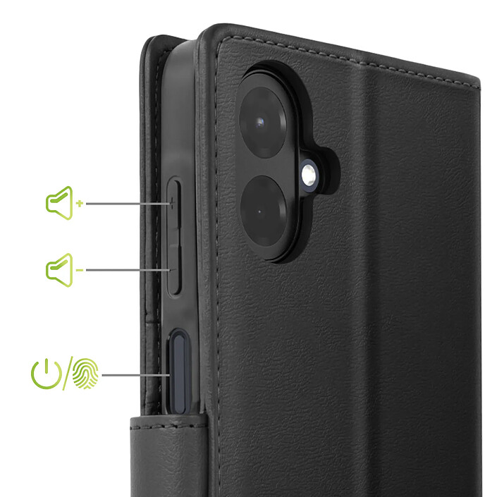 Acheter Mayaxess Étui Portefeuille 2 en 1 pour Galaxy A07 avec Coque Détachable Noir