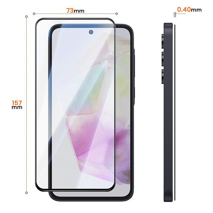 Avizar Protection d'Écran pour Galaxy A35 en Verre Trempé 0.40mm Haute Résistance pas cher