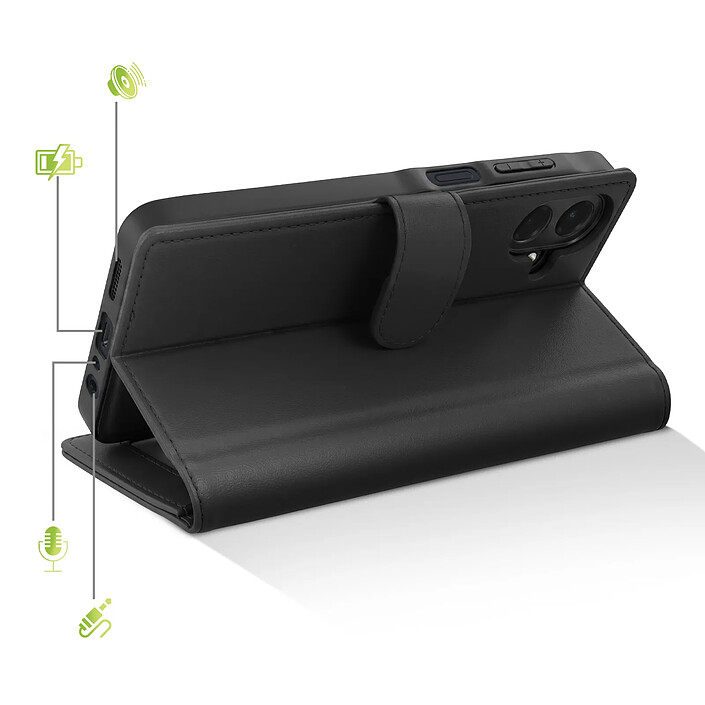 Avis Mayaxess Étui Portefeuille 2 en 1 pour Galaxy A07 avec Coque Détachable Noir