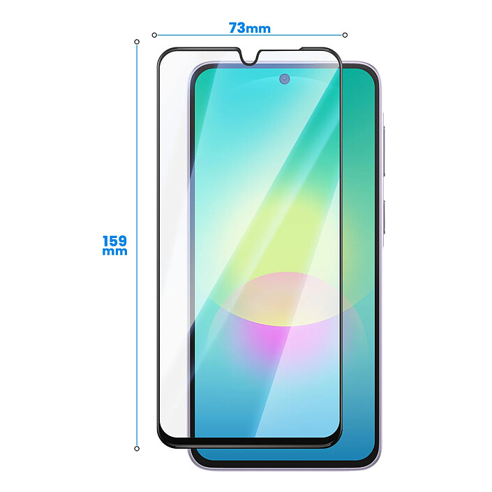 Avizar Verre Trempé 3D pour Samsung Galaxy A27 Contour Biseauté Full Glue pas cher