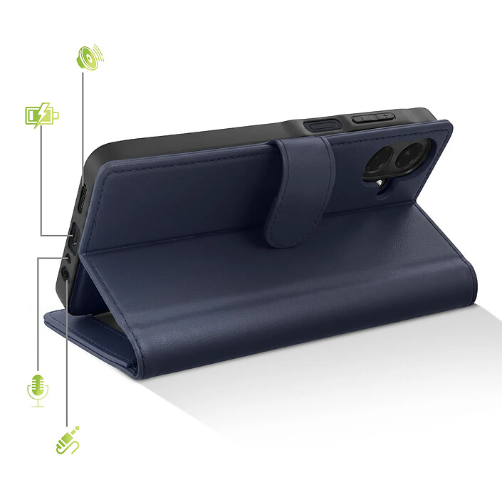Avis Mayaxess Étui Portefeuille 2 en 1 pour Galaxy A07 avec Coque Détachable Bleu nuit
