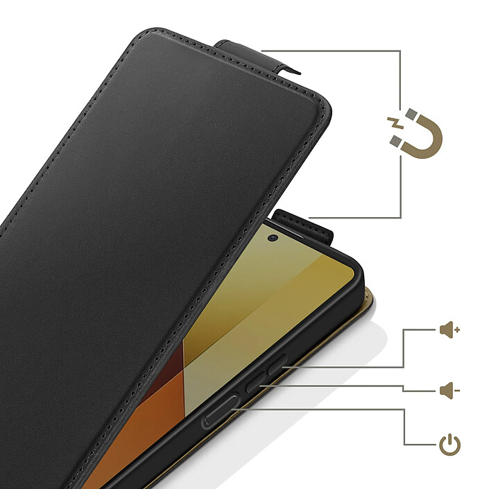 Avis Avizar Étui à Clapet Vertical Magnétique pour Redmi Note 13 5G avec Porte-carte