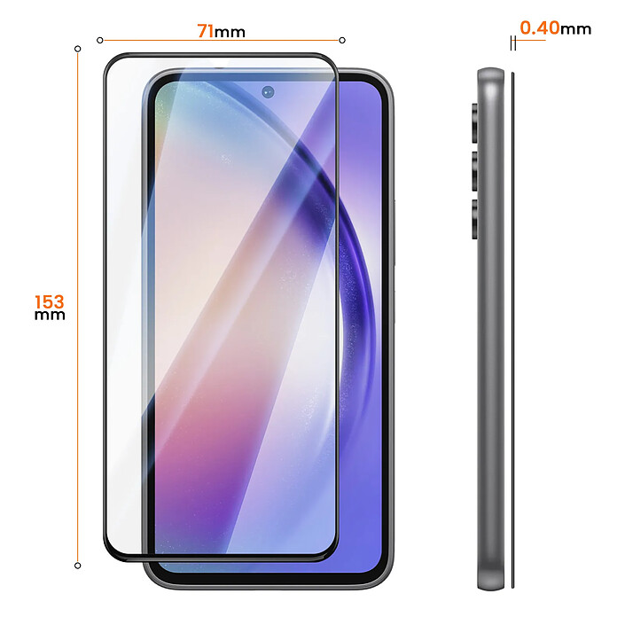 Avizar Protection d'Écran pour Galaxy A54 5G en Verre Trempé 0.40mm Haute Résistance pas cher