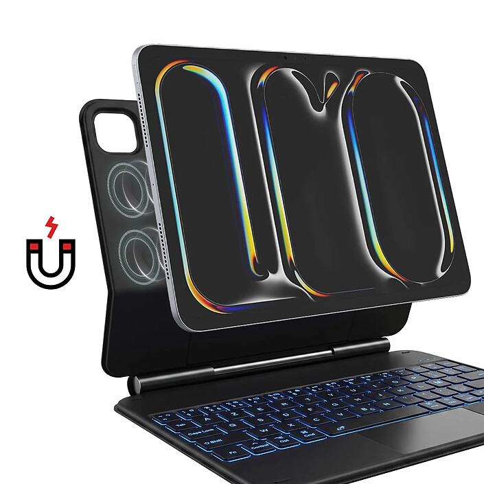 Avizar Étui Clavier AZERTY pour Tablette 10" avec connecteur USB-C et Support Intégré pas cher