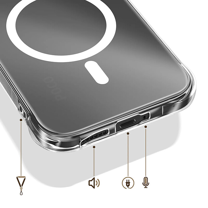 Acheter Avizar Coque Magnétique Antichoc pour Poco X8 Pro à Coins Bumper et Caméra Surélevée