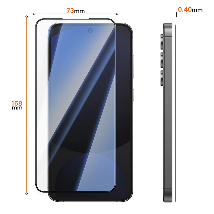 Avizar Protection d'Écran pour Galaxy S24 FE en Verre Trempé 0.40mm Haute Résistance pas cher