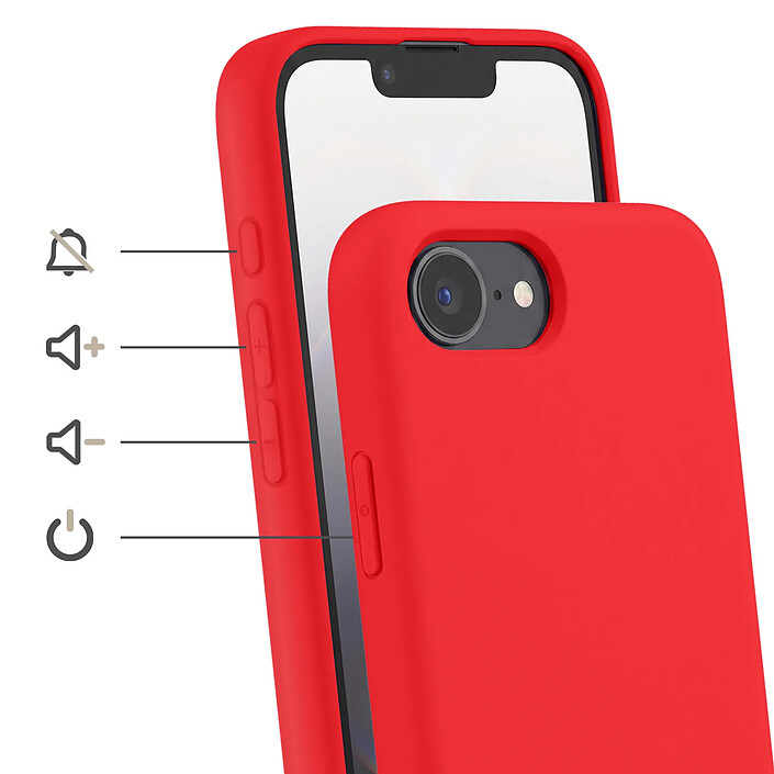 Avis Avizar Coque pour iPhone 16e en Silicone avec Cordon en Nylon Tressé Ajustable