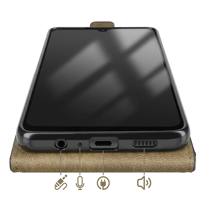 Acheter Avizar Étui à Clapet Vertical Magnétique pour Galaxy A05s avec Porte-carte Intégré