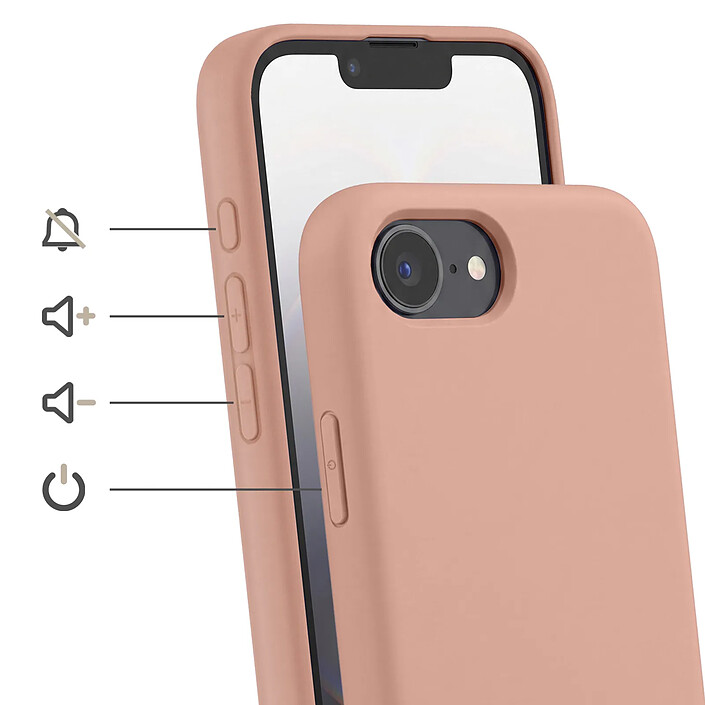 Avis Avizar Coque pour iPhone 16e en Silicone avec Cordon en Nylon Tressé Ajustable