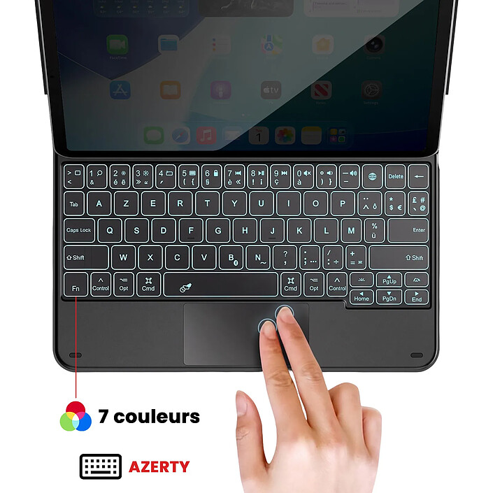 Avis Avizar Étui Clavier AZERTY pour Tablette 10" avec connecteur USB-C et Support Intégré