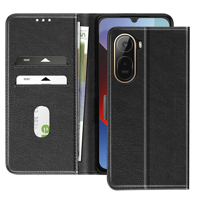 Avizar Étui pour Redmi A7 Pro Série Chesterfield avec Porte-cartes et Support Vidéo