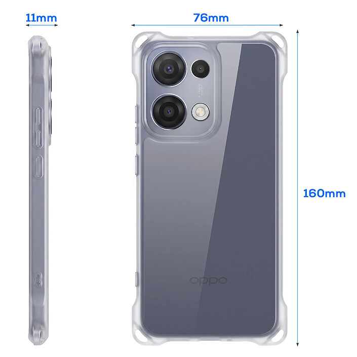 Avizar Coque pour Oppo Reno 13 Antichoc avec Contour Givré pas cher