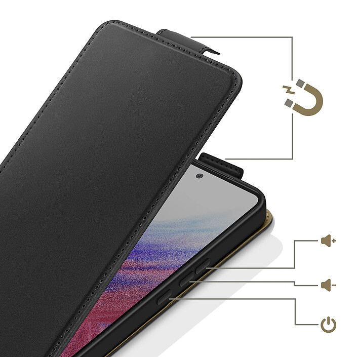 Avis Avizar Étui à Clapet Vertical Magnétique pour Galaxy A53 5G avec Porte-carte Intégré