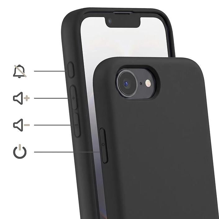 Avis Avizar Coque pour iPhone 16e en Silicone avec Cordon en Nylon Tressé Ajustable