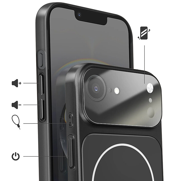 Avis Avizar Coque Magsafe pour iPhone 16e avec Protection Caméra en Verre Trempé