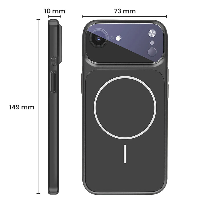 Avizar Coque Magsafe pour iPhone 16e avec Protection Caméra en Verre Trempé pas cher
