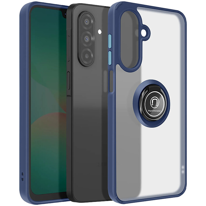 Avizar Coque pour Galaxy A27 Protection Bi-matière avec Anneau Rotatif