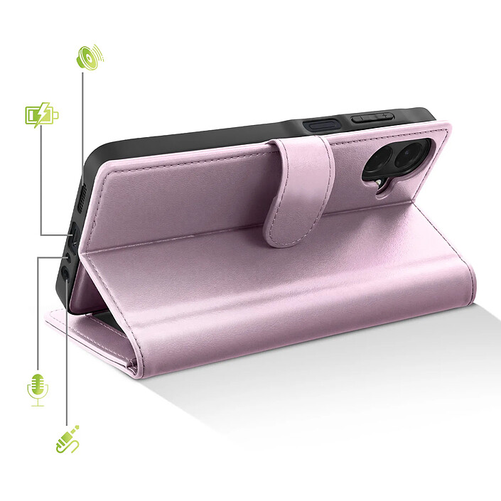 Avis Mayaxess Étui Portefeuille 2 en 1 pour Galaxy A07 avec Coque Détachable Rose champagne