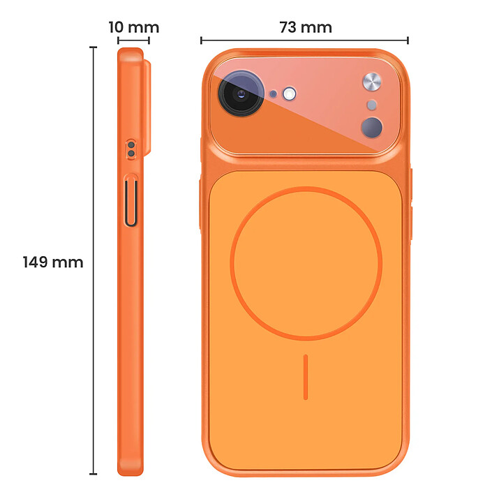 Avizar Coque Magsafe pour iPhone 16e avec Protection Caméra en Verre Trempé pas cher
