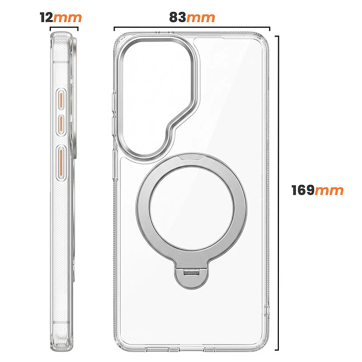 Avizar Coque Magnétique pour Galaxy S26 Ultra Antichoc avec Anneau Rotatif 360° pas cher