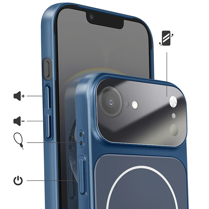 Avis Avizar Coque Magsafe pour iPhone 16e avec Protection Caméra en Verre Trempé