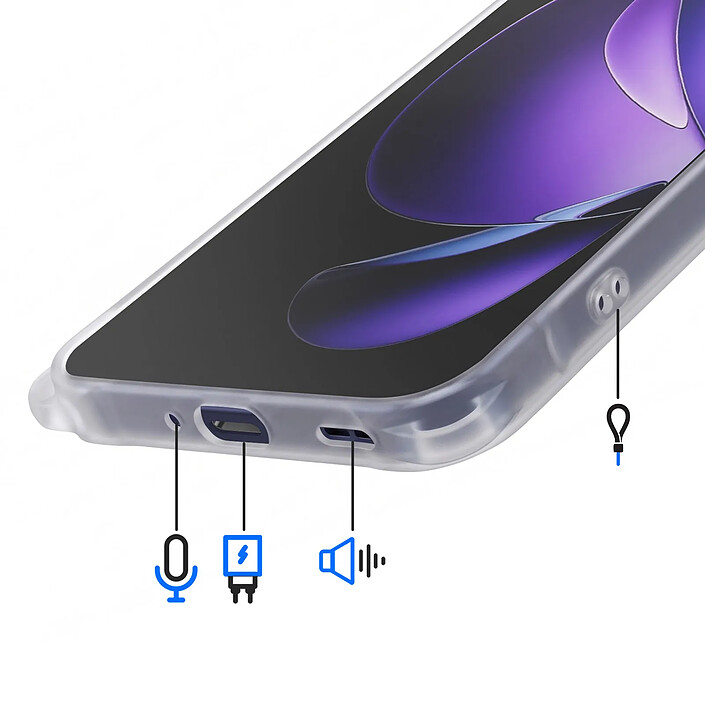 Acheter Avizar Coque pour Oppo Reno 13 Antichoc avec Contour Givré