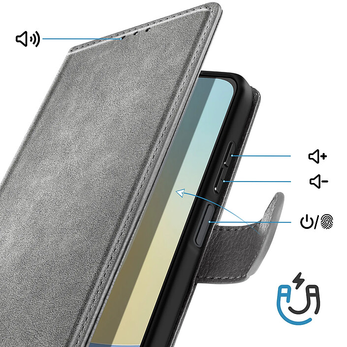 Avis Avizar Étui pour Redmi A7 Pro Série Chesterfield avec Porte-cartes et Support Vidéo