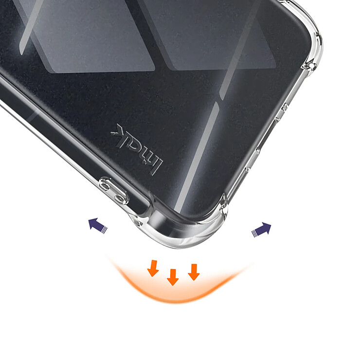 Acheter iMak Coque pour Motorola Signature Antichoc en Silicone Compatible avec Charge Qi Transparent