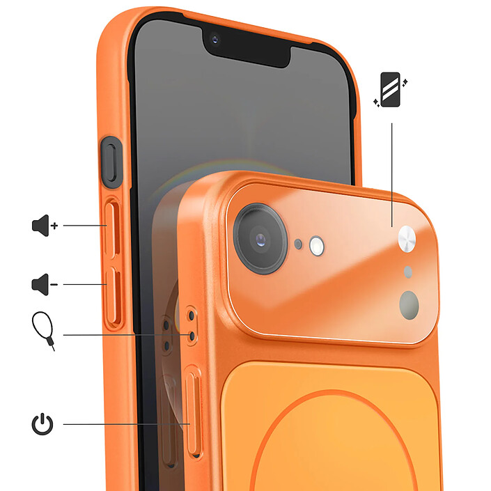 Avis Avizar Coque Magsafe pour iPhone 16e avec Protection Caméra en Verre Trempé