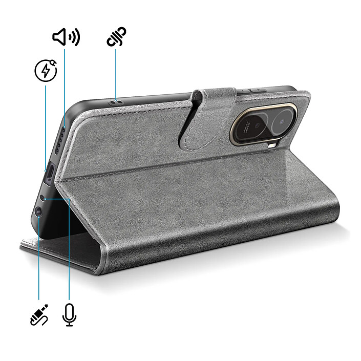 Acheter Avizar Étui pour Redmi A7 Pro Série Chesterfield avec Porte-cartes et Support Vidéo