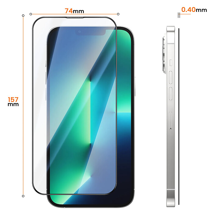 Avizar Protection d'Écran pour iPhone 14 Plus en Verre Trempé 0.40mm Haute Résistance pas cher