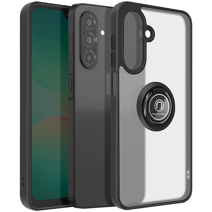 Avizar Coque pour Galaxy A27 Protection Bi-matière avec Anneau Rotatif