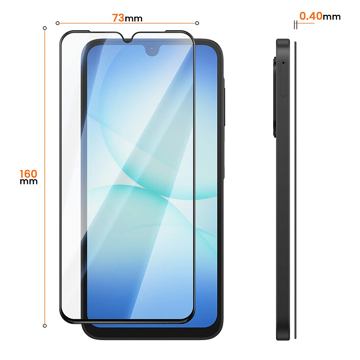Avizar Protection d'Écran pour Galaxy A17 en Verre Trempé 0.40mm Haute Résistance pas cher