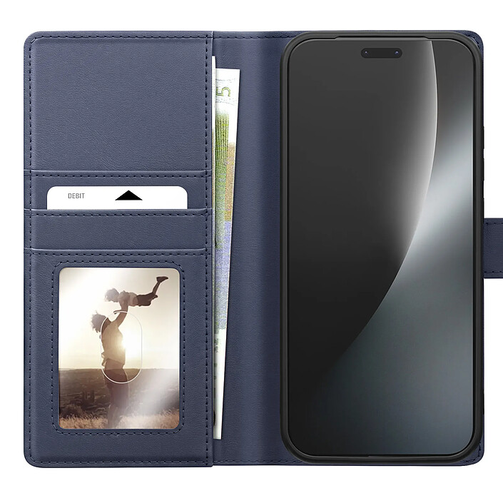 Mayaxess Étui Portefeuille 2 en 1 pour Honor Magic 8 Pro avec Coque Détachable Bleu nuit pas cher