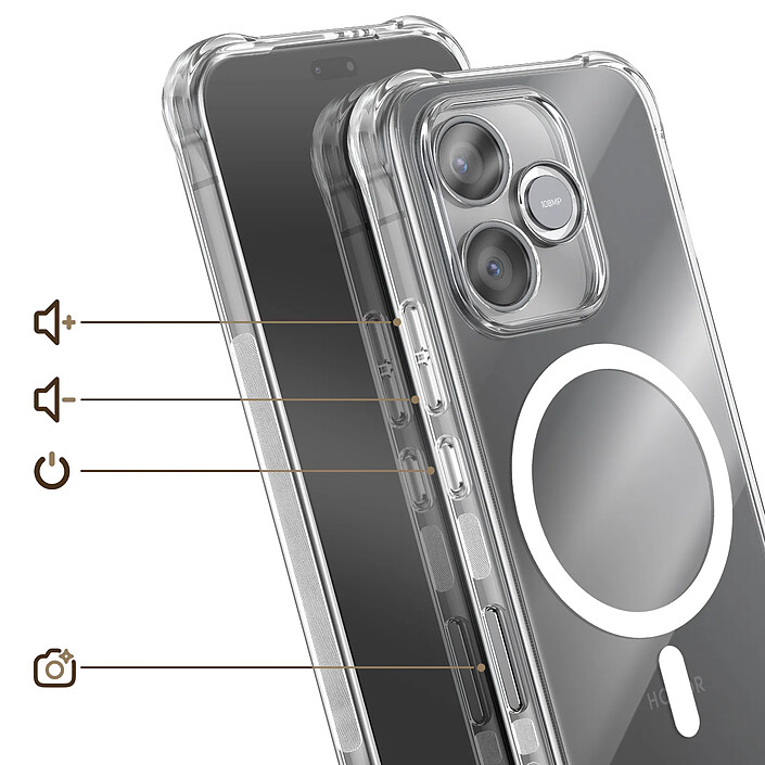 Avis Avizar Coque Magnétique Antichoc pour Honor 600 Lite à Coins Bumper et Caméra Surélevée