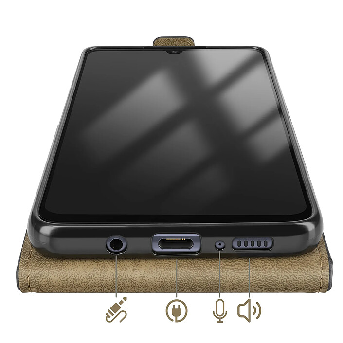 Acheter Avizar Étui à Clapet Vertical Magnétique pour Galaxy A30s / A50 avec Porte-carte