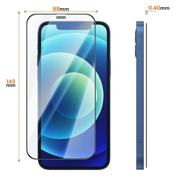 Avizar Protection d'Écran pour iPhone 12 Pro en Verre Trempé 0.40mm Haute Résistance pas cher