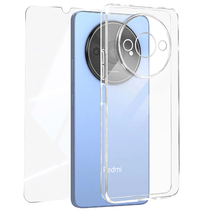 Avis Jaym Coque Souple pour Redmi A3 / A3X avec Verre Trempé 9H 2.5D Transparent