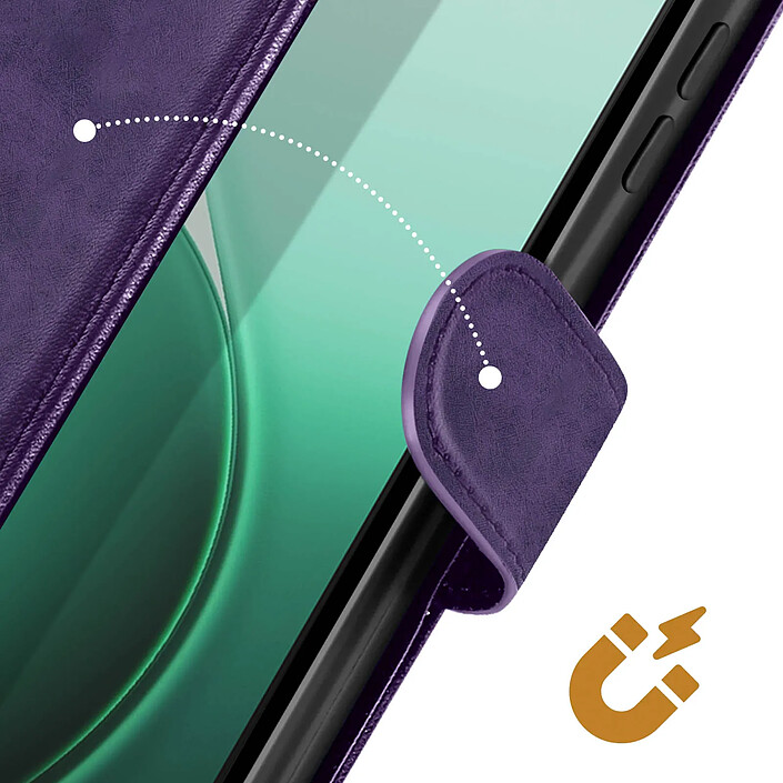 Avis Avizar Étui Portefeuille pour Oppo Reno 14 / 14F / 14 FS avec Dragonne