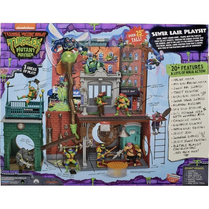 Avis Ninja Turtles: Teenage Years - Playset Sewer Lair New Version