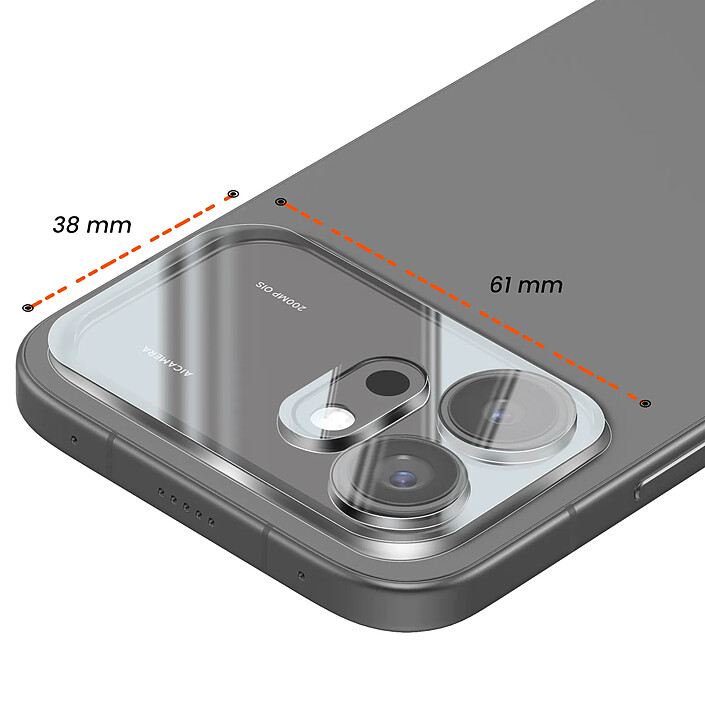 Avizar Lot de 2 Protection Caméra Arrière pour Honor 600 en Verre Trempé Incurvé 3D pas cher
