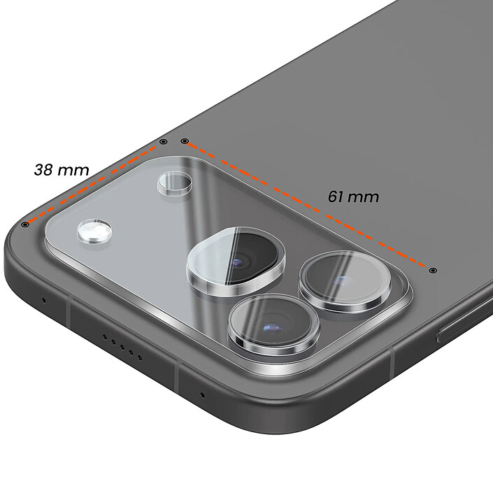 Avizar Lot de 2 Protection Caméra Arrière pour Honor 600 Pro en Verre Trempé Incurvé 3D pas cher