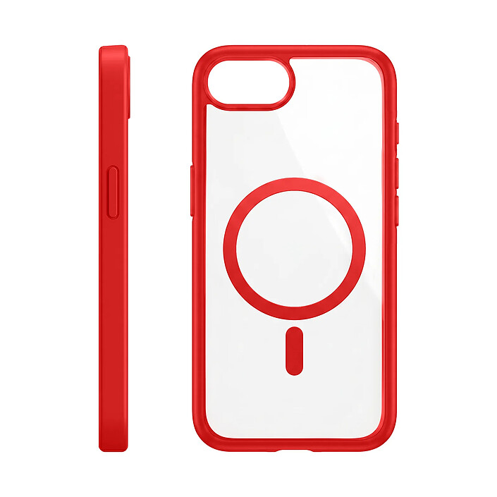 Zanaé Coque MagSafe pour iPhone 16e avec Contour Souple et Caméra Surélevée Rouge pas cher